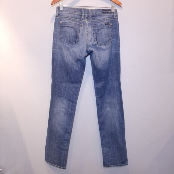 Fidelity Rocco Straight Jeans Blue Opal Vintage Wash Slim Stretch Denim Size 24 - Picture 8 of 14